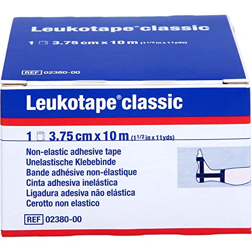 LEUKOTAPE Classic 3,75 cmx10 m schwarz 1 St