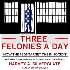 Three Felonies A Day Audiolibro Por Harvey Silverglate, Alan M. Dershowitz - foreword arte de portada