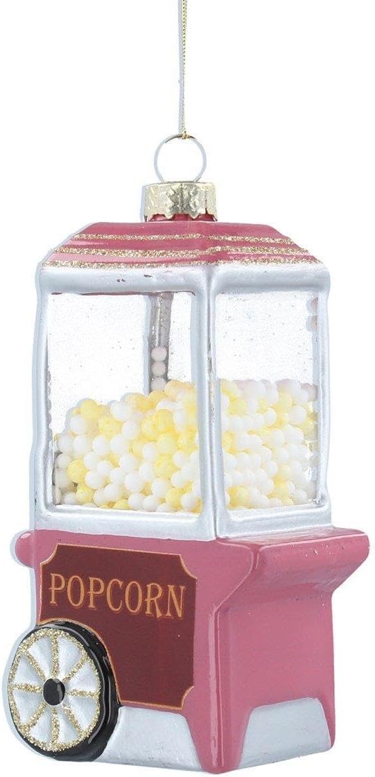 Gisela Graham - Pink/Clear Popcorn Machine
