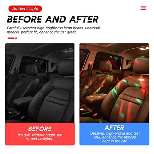 3Pcs Usb Mini Disco Lights, Car Led Magic Atmosphere Light, Colorful Stage Dj Party Ball Light, Portable Small Auto Decoration Night Strobe Light For Christmas Halloween Birthday Wedding #TOP3