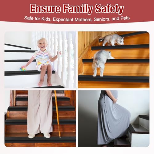 Nez d'escalier antidérapant extérieur imperméable bande vinyle - 5