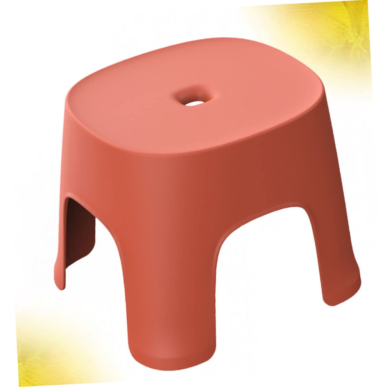 Alipis Sgabello Piccolo in Pvc Antiscivolo e Leggero per Bagno e Casa, Sgabello per Cambio Scarpe Colore Rosso, per Ragazzo Ragazza e Famiglia