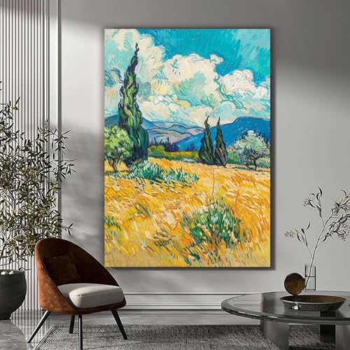 Impression sur toile abstraite murale decoration salon moderne 60x80cm - 4