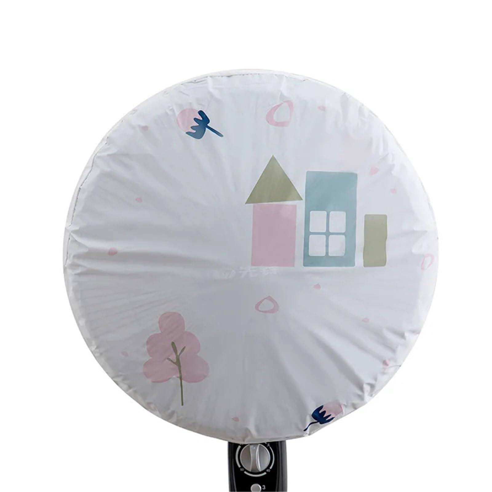 TRRYUIP Fan Cover Waterproof Dustproof Round Fan Cover Electric Dust Bag(Green house)