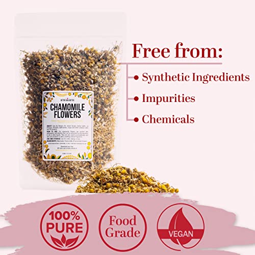 Better Shea Butter Chamomile Flowers | Bulk Size | Edible Dry Flowers For Relaxing Chamomile Tea | Use These Dried Herbs For Bath, Soap Making And Other Diy Projects | 4 Oz #TOP2