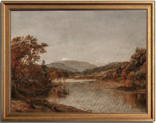 KBKBART Framed Vintage Wall Art for Living Room Bedroom Decor,