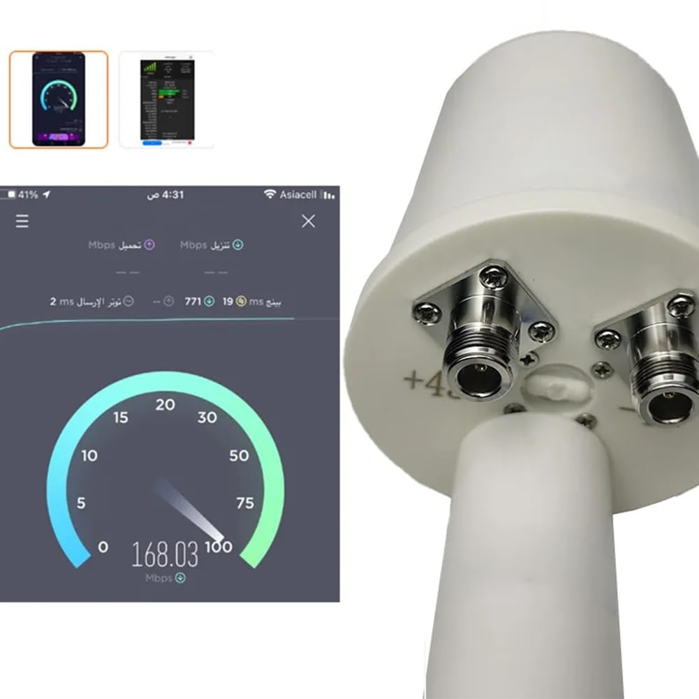 Siatkowa podwójna polaryzacja antena 5G róg zasilający 1700-4200 MHz WiFi 3G 4G 5G paraboliczny reflektor do naczyń 2x 32dBI tylko karma