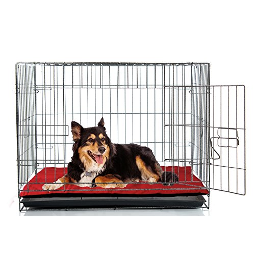 Downtown Pet Supply - Dog Crate Mat - Comfort Dog Bed Or Cat Bed - Soft Fleece Nap Mat - Easy Maintenance, Machine Washable Dog Bed - Fiesta - 29 In X 20 In - Medium Dog Bed #TOP4