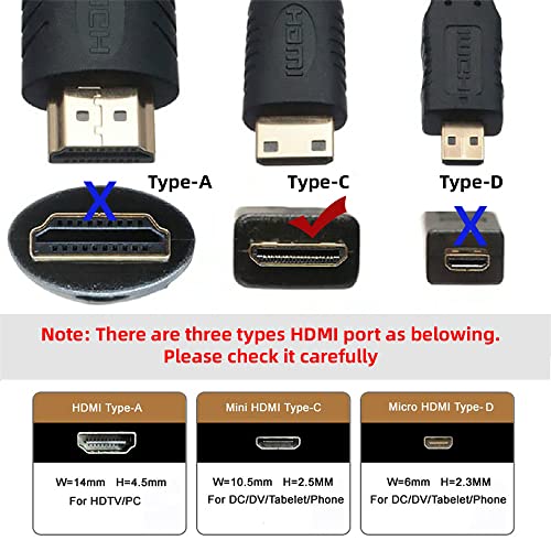Adaptador HDMI Micro HDMI 2 piezas ángulo 360 grados miniatura 7