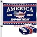 250 Anniversary USA Flag - 3x5 Ft Double Sided 3 Layers Patriotic Flags - 4th of July Decorations Independence Day American 250th Anniversary Flag for Indoor Outdoor Decoration