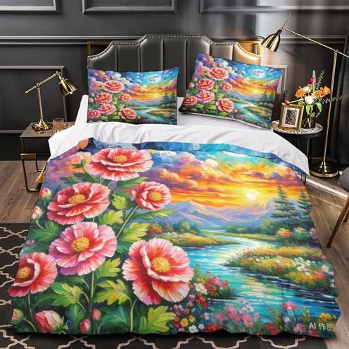 Parure de lit Protea microfibre douce à fermeture éclair cachée pour un entretien facile - 4