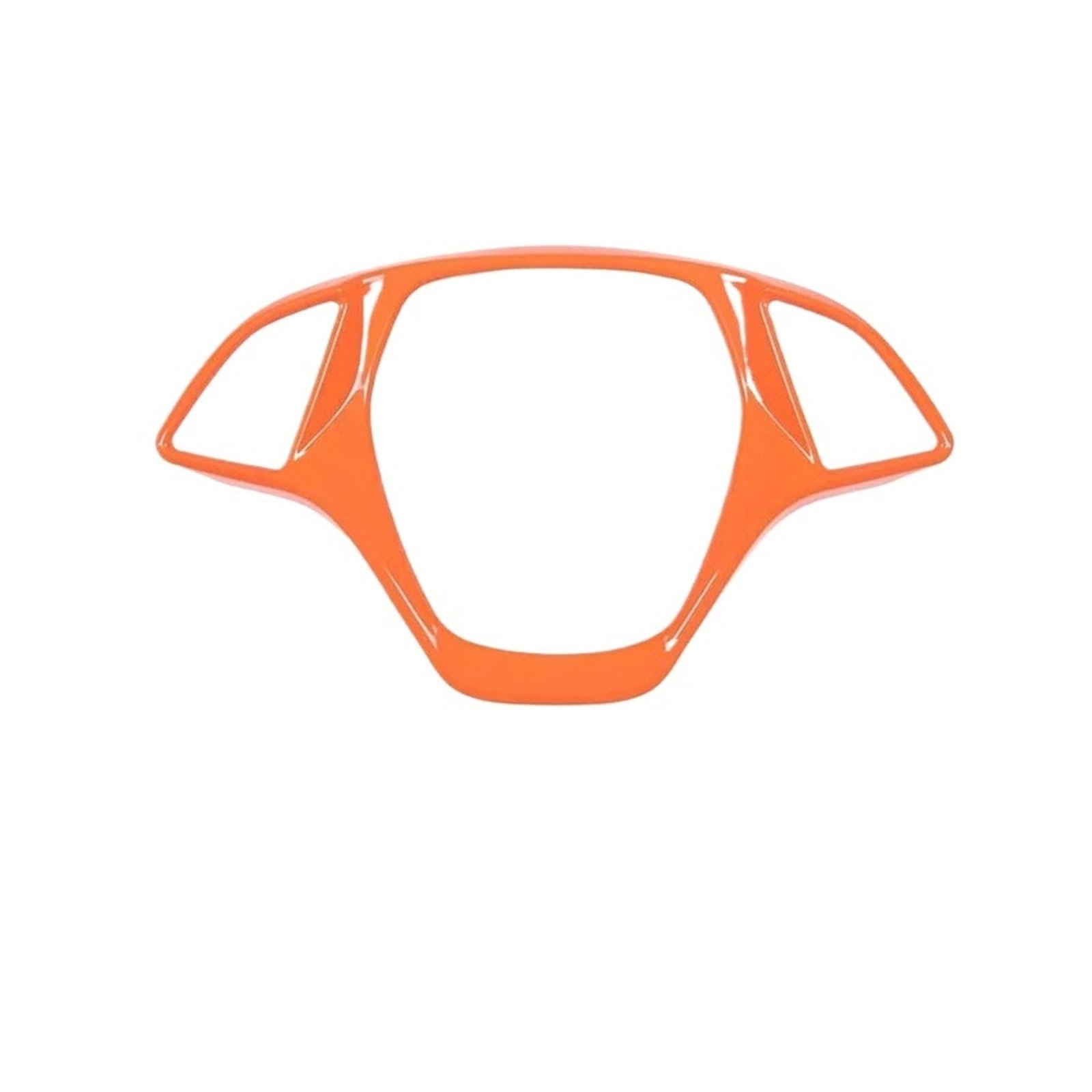 for Chevrolet for Corvette C7 2014-2019 ABS Car Steering Wheel Frame Decoration Panel Cover Trim Sticker Center Console Trim(Orange)
