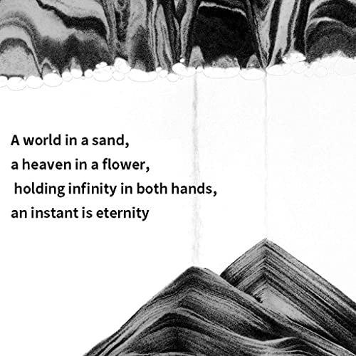 Stromend zand schilderij, bewegende zand kunst foto, 3D diepzee zandlandschap in beweging display vloeiende zand frame… - Image 5