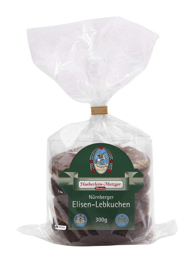 Haeberlein-Metzger Elisen Lebkuchen zweifach Glasier und Schokoliert 2 fach 6 x 300g