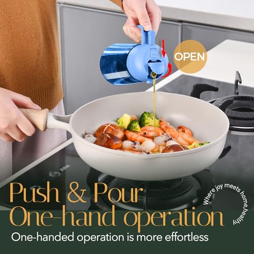 Image of YARRAMATE 16oz /470ml Light-Blocking Dark Oil Sprayer for Cooking (Skyblue)