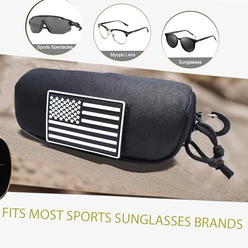 Image of Tactical Molle Glasses Case Tactical Eyeglasses Case Shockproof Sunglasses Carrying Protective Box with Clip
