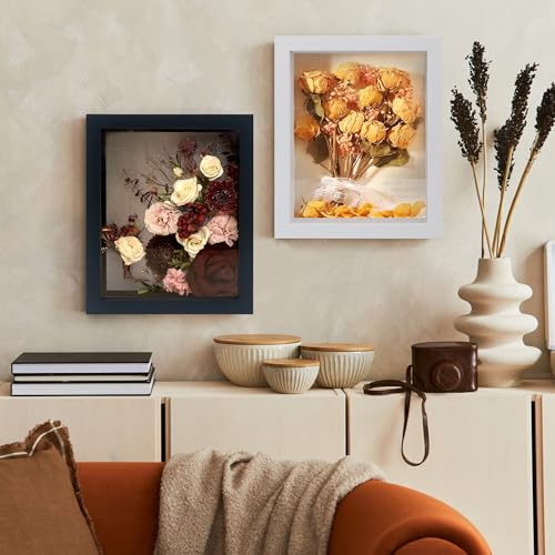 GraduatePro 3D bilderrahmen 23x28 zum befüllen schaukasten Wand für Schwarz Objektrahmen Hochzeit Box Deko Oder Schreibtisch – Ansicht 5