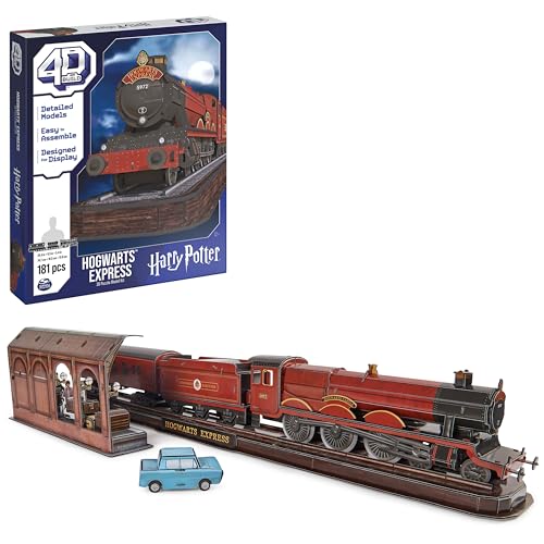 4D Build, Harry Potter Hogwarts Express 3D Model Kit, Harry Potter Collectibles & Desk Decor, Adult Puzzle, Building Toys, 181 Pieces, 3D Puzzles, Gift Ideas for Ages 12 & Up