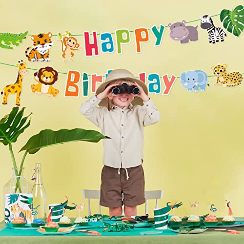 30 Pieces Jungle Animal Cutouts Safari Jungle Cut-Outs for Bulletin Board Classroom Baby Shower Animals Theme Birthday Party Decorations