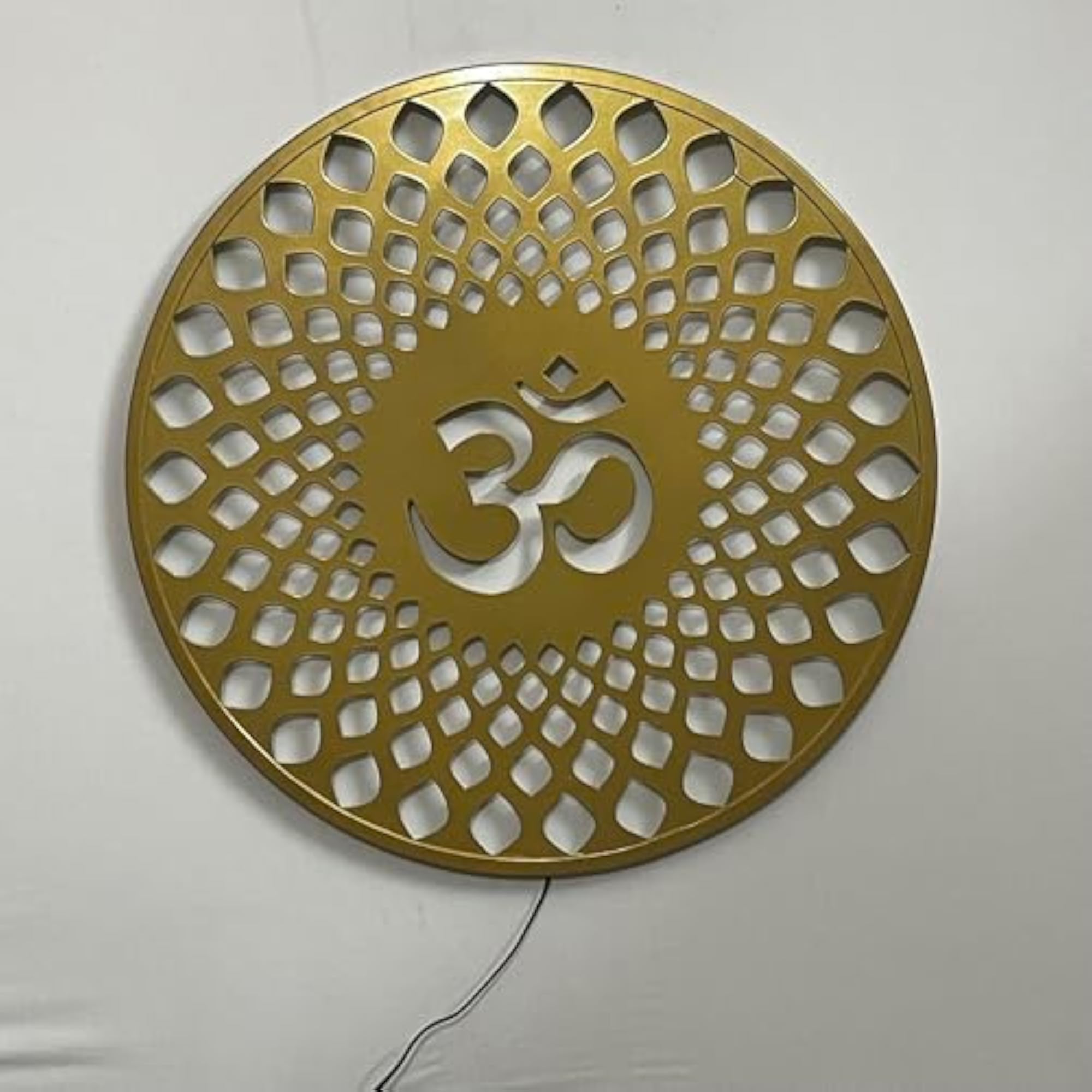 OM Metal Wall Art For Temple and Home Decor