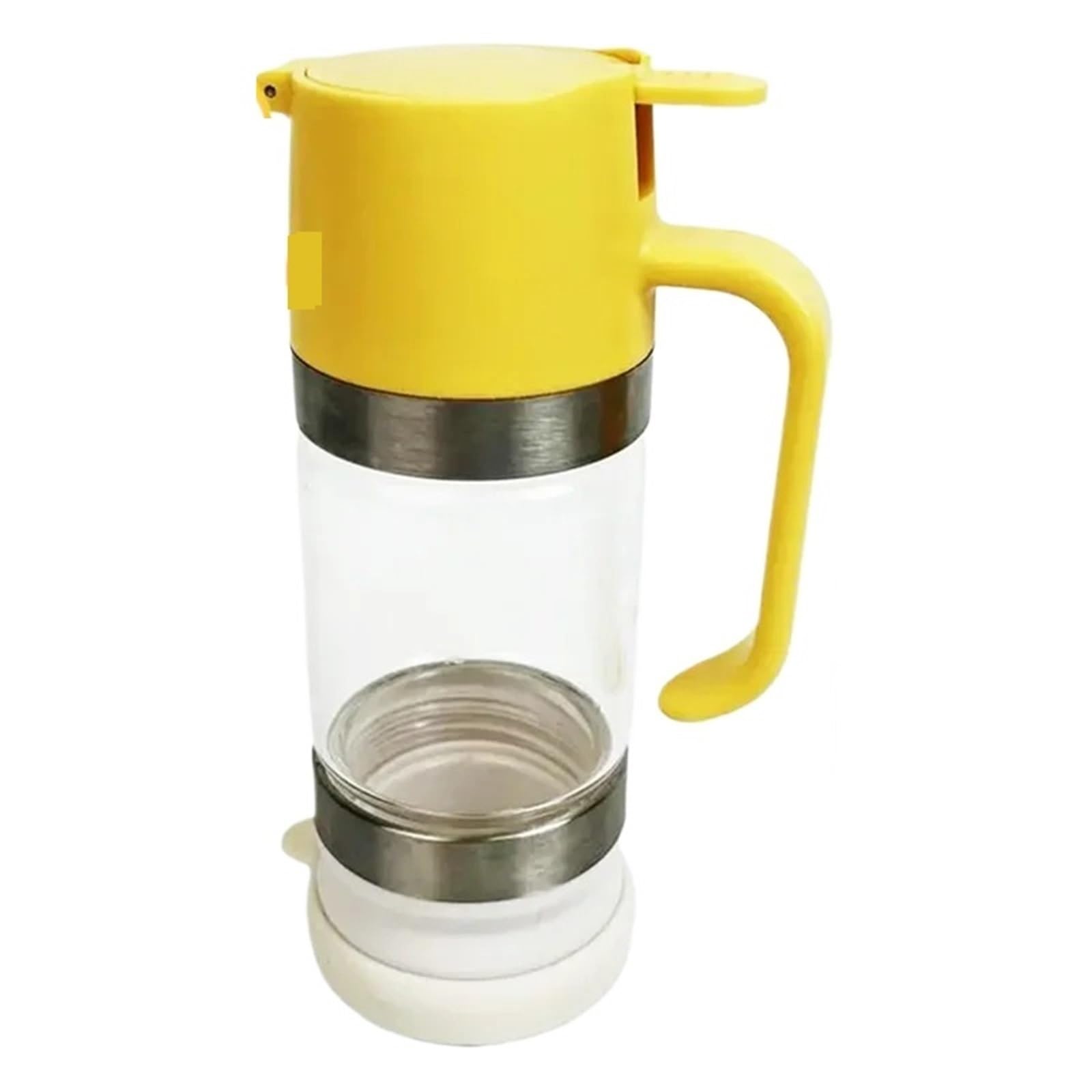 EnxJire Honey Dispenser Honey Dispenser Clear Glass Pourer Syrup Container for Sauces Dressing Kitchen Bar Dining Room
