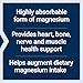 Life Extension Magnesium Glycinate, Heart Health, Bone Health, Nerve and Muscle Support, Highly absorbable, Gluten-Free, Non-GMO, Vegetarian, 90 Capsules
