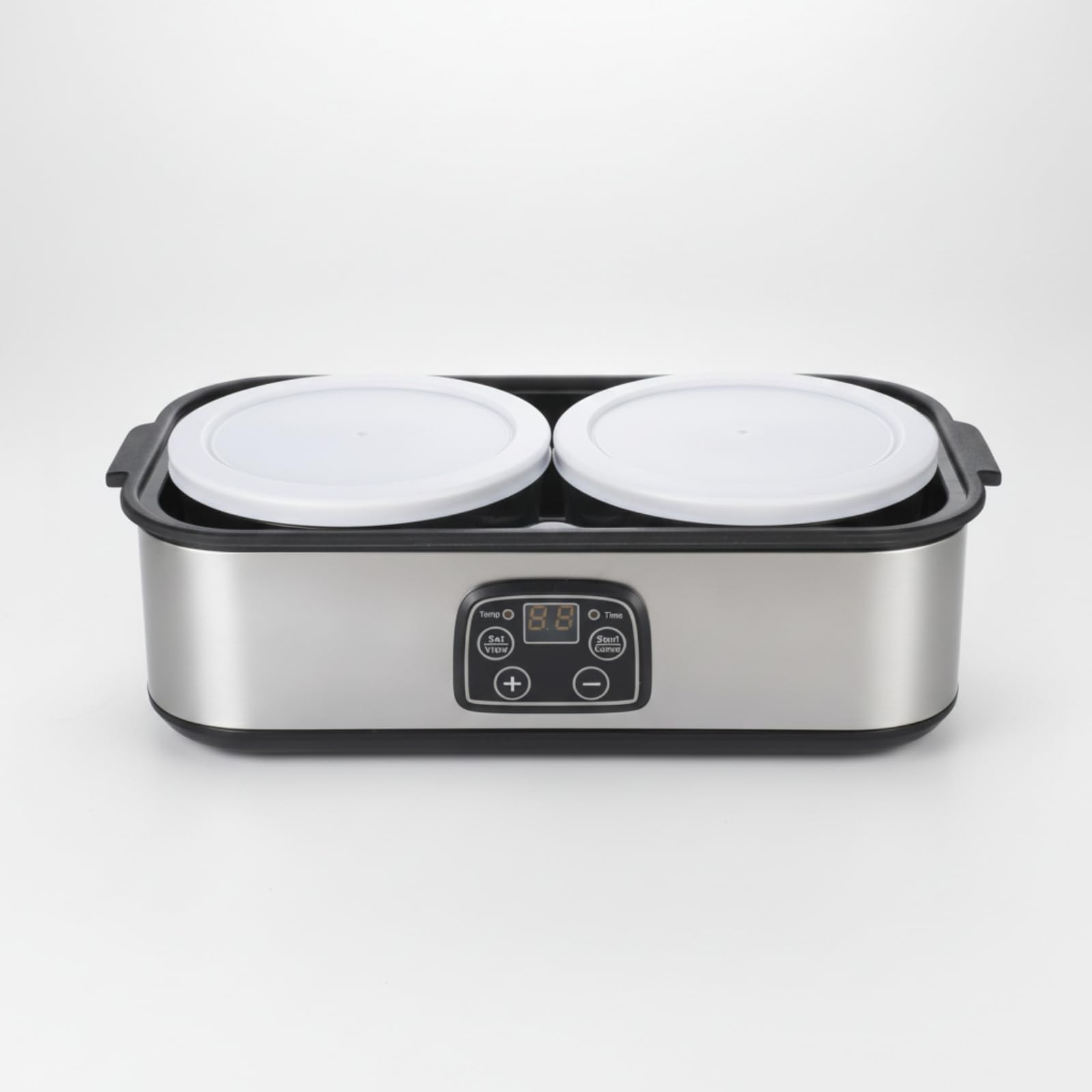 Yogurtera Eléctrica Yogurtera Máquina Fermentadora Aparato de Cocina Tarros de Vidrio Reutilizables Control Preciso de Panel Transparente LED Adecuada