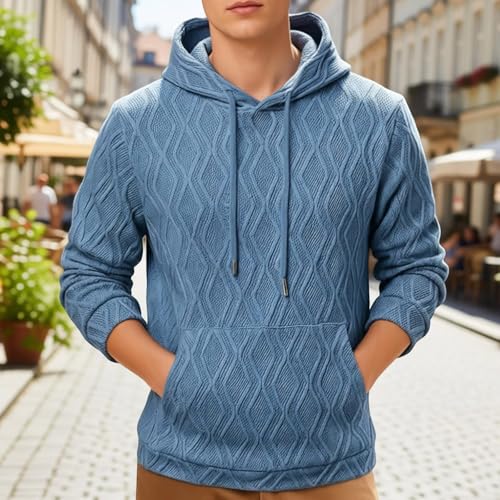 Pull décontracté homme automne en tissu épais molletonné doux - 2
