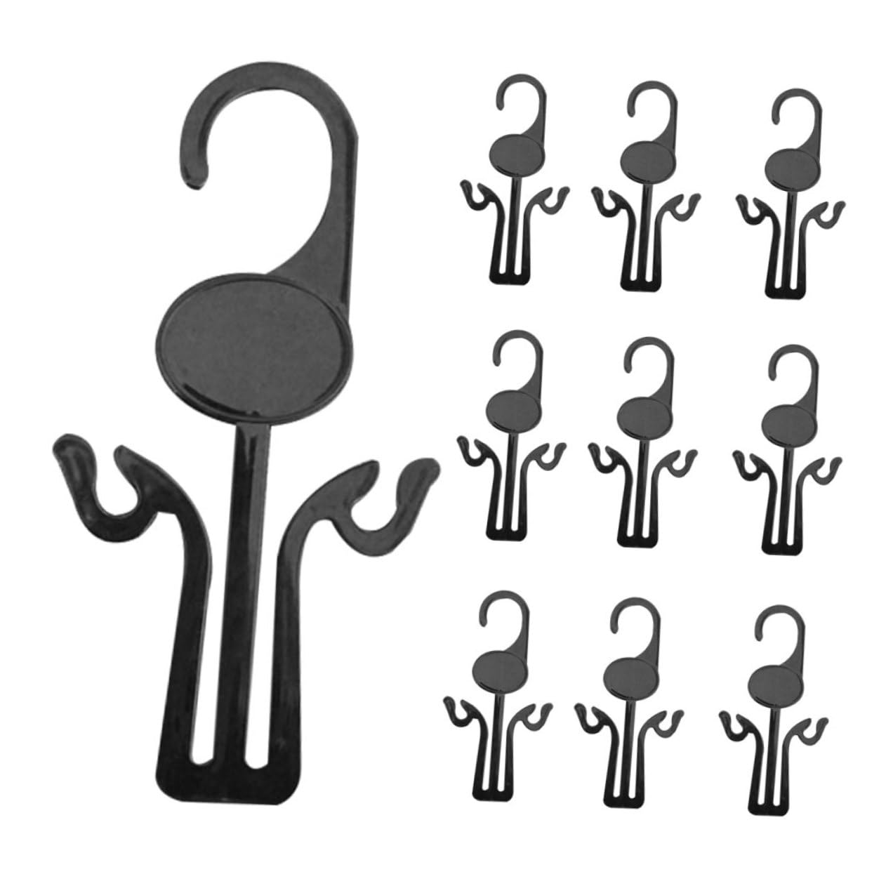 SOESFOUFU 30pcs Shoe Hook Shoe Rack Hook Slipper Drying Holder Slippers Drying Organizer Pp Black