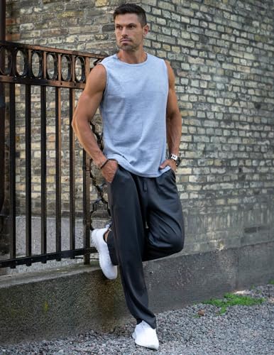 COOFANDY Men Jogger Yoga Sweatpants Casual Athletic Elastic Waist Pants Open Bottom Trouser Jersey Knit Pants with Pockets3