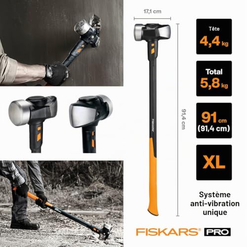 Outil anti vibrations FISKARS Masse 5Kg Réduction de 70% des vibrations - vue 5