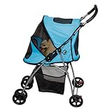 Pet Gear Ultra-Lite Pet Stroller for cats and dogs up to 20-pounds, Ice Blue