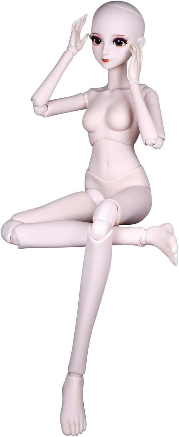 Proudoll 1/3 BJD Doll Customized Doll Body 60cm 24Inches Ball Jointed SD Dolls Joints Move PVC DIY (Gloria)