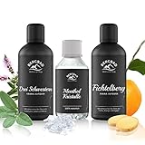 BERGBAD 2 x 100ml WINTER SPA Set BIO Saunaaufguss + Mentholkristalle - wohltuendes, erfrischend s Sauna Aufgussmittel mit Bio-Alkohol, Wasser und 100% BIO Ölen + Eiskristalle/Saunakristalle