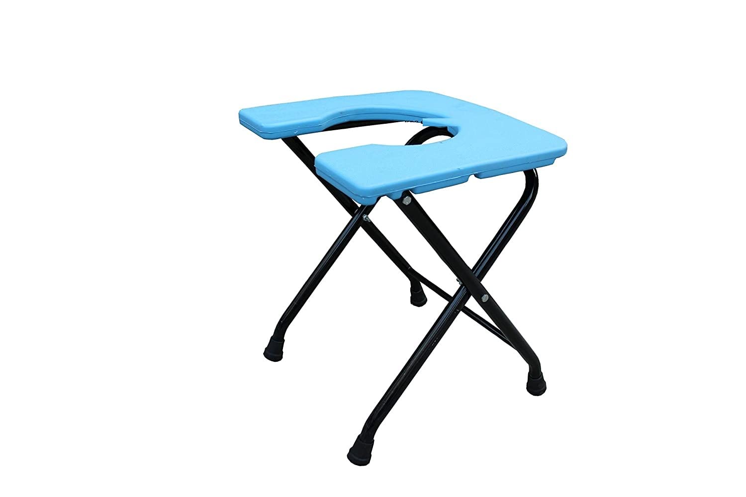KBG Elderly Commode Stool Disabled Man And Pregnant Woman Iron Shower And Bathing Room Mobile Commode Chair With Toilet Seat Comfortable Safe Portable Toilet Stool Anti-Skid (Blue) (B09HSJ57X7) Amazon Price History, Amazon Price Tracker