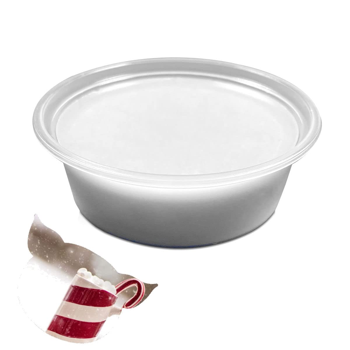 Stinky Pig Medium Wax Melt Pot - Snap Tart Handcrafted Soy Wax Vegan Long Lasting Highly Scented Handmade Wax Melts (Candy Cane)