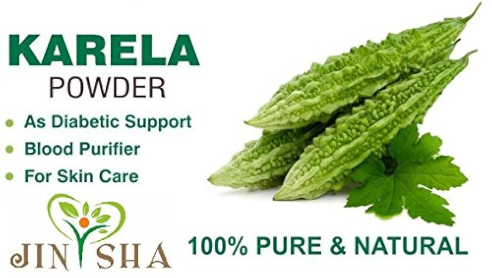 Natural Karela Powder, 200 g