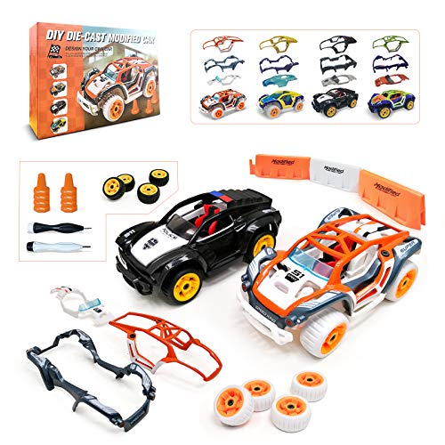 Kimiangel Take Apart Toys Racing Model Car Pull Back Toy Car, Creative STEM Car Toy Playsets, DIY Child's Car Collection Toy Vehicle Gift Toys for Boys 3,4,5,6,7 Year Olds