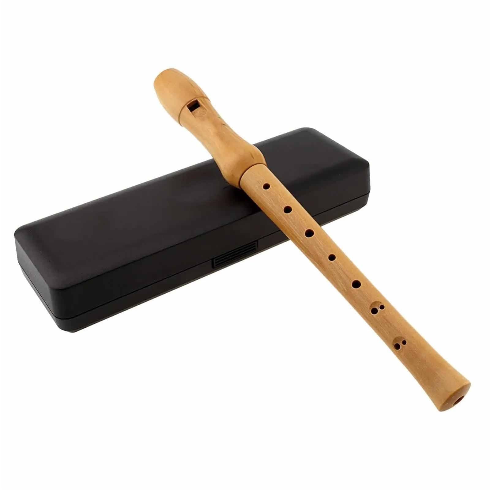 Principiante Flauto Dolce Flauto Dolce Soprano In Legno Massello Con Chiave C Custodia Rigida Strumenti A Fiato Staccabili In 2 Pezzi