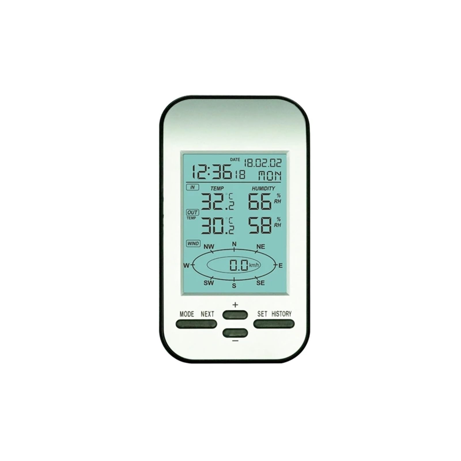 avec capteur extérieur pour Le Bureau à Domicile Anémomètre numérique sans Fil Station météo Horloge Professionnelle Vitesse du Vent Direction Froid Température Humidité Capteur