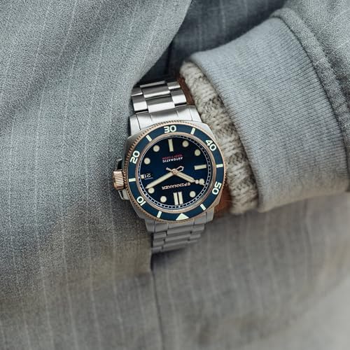 Image of Spinnaker Men's 42mm Hull Diver Automatic Watch with Solid Stainless Steel Bracelet SP-5088