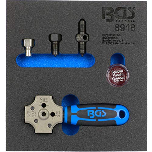BGS 8918 | Bandeja para carro 1/6: Bandeja para carro 1/6: Abocardador | SEA y DIN 4,75 mm (3/16')