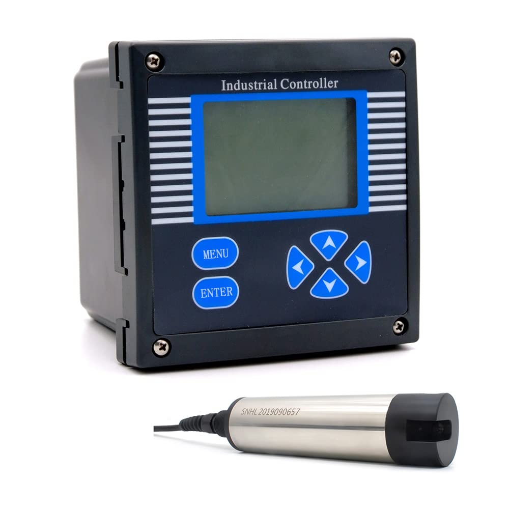 Kogedss 0.1-4000Ntu Water Flow Meter, Mdl8011 Industrial Online Water Quality Monitoring Instrument Digital Turbidity Meter Suspended Matter Concentration Analyzer(0.1-4000Ntu)