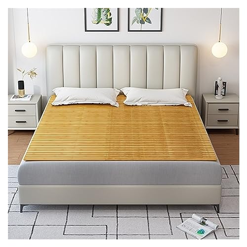 CHUNXVLI Alfombrilla De Enfriamiento Colchón De Listones Cama, Sábanas Tablero Bambú, Colchoneta Plegable Verano para Dormir, Almohadilla Fresca, Asiento para Sofá para Dormitorio(1.43x2M)