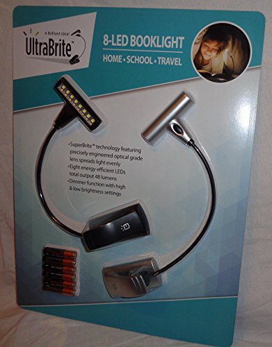 UltraBrite - 8-LED ClipAnywhere Booklight - Silver