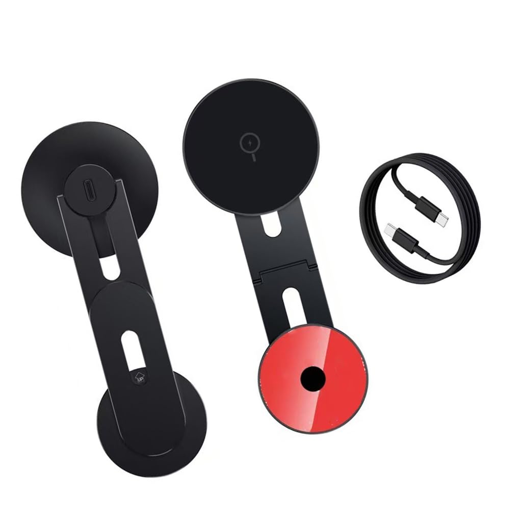 1 juego de soporte de metal giratorio de 360 grados para teléfono, base de carga plegable con cable para visión multiángulo