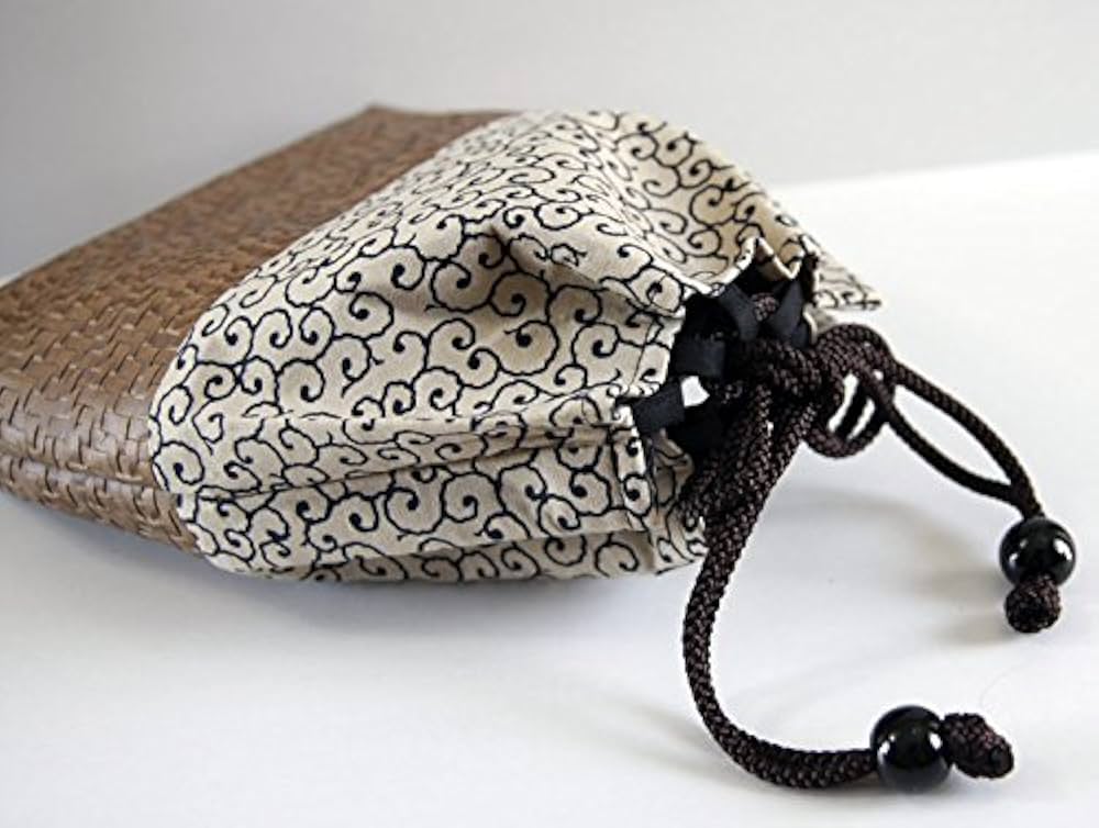 Amazon | 道具袋 巾着袋 信玄袋 合切袋【唐草 白】 | 三春 | 竹刀袋