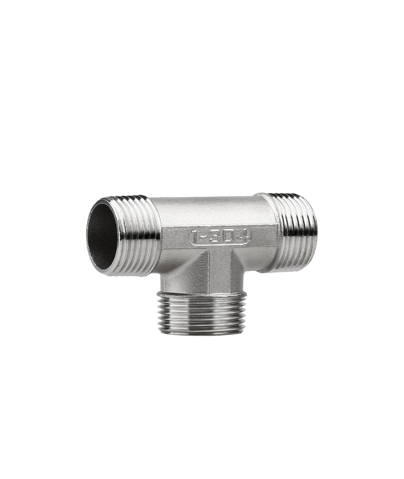 Té fileté mâle en acier inox 304 standard DN65 premium