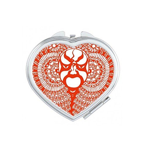 Miroir compact Opéra de Pékin idée cadeau culture chinoise originale avec magnifique motif artistique