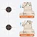 Fiber Optic Sights, Flip Up Sights with Red & Green Fiber Optics Dots, Tool-Free Adjustable Front and Rear Backup Sights for Rapid Transition Flip Up Iron Sights (Khaki)